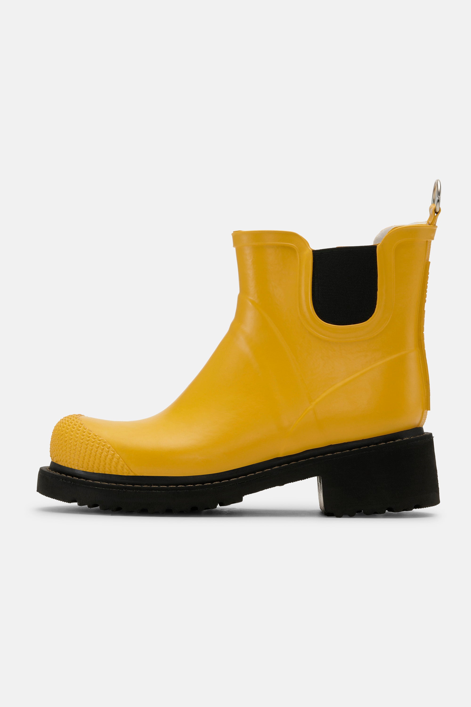 Ilse Jacobsen Hornbæk Footwear Kurze Gummistiefel Hohem Absatz Rain boots 808 Cyber Yellow